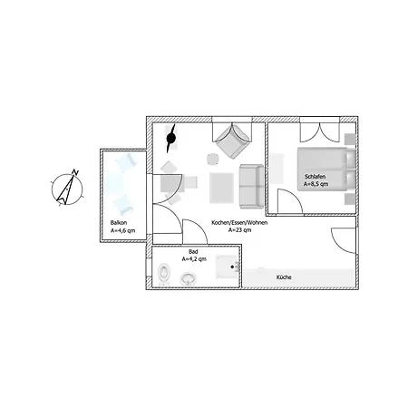 Stettiner Strasse 7 - Whg 6 Apartment *