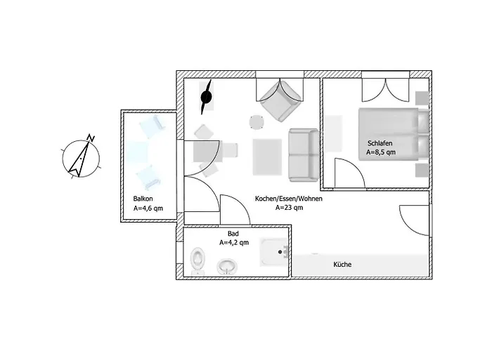 Stettiner Straße 7 - Whg 6 Apartment *